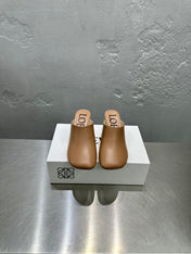 LW TOY MULE 55 TAWNY CALFSKIN