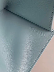 TRIPHOME 9 WALLET TWO-IN-ONE GLACIER BLUE CALFSKIN
