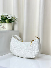 CD LOUNGE 26 BAG IN WHITE LAMBSKIN