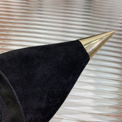 MARY JANE PUMP 7 CM IN BLACK SUEDE