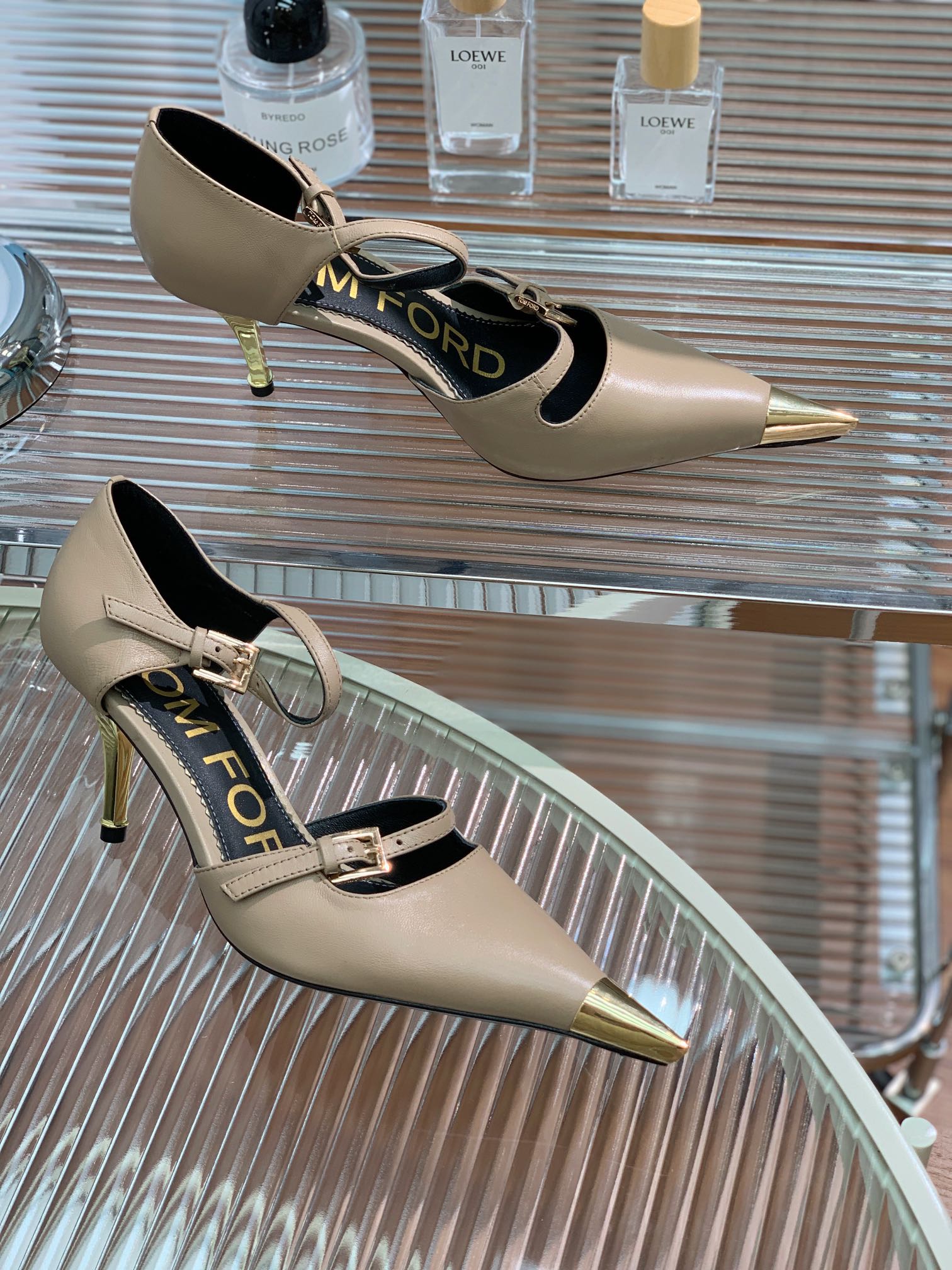 MARY JANE PUMP 7 CM IN PEANUT BROWN CALFSKIN