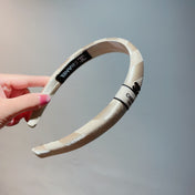 TAN BEIGE SILK HAIRBAND 876967