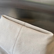 FLIP FLAP 30 IN WHITE CANVAS AND BLACK CALSKIN