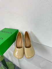 ATOMIC HIGH PUMP 9 CM IN BISQUE BEIGE CALFSKIN