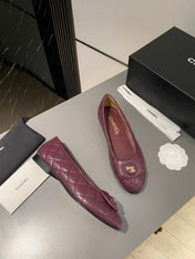 BALLET FLAT MULBERRY PURPLE LAMBSKIN