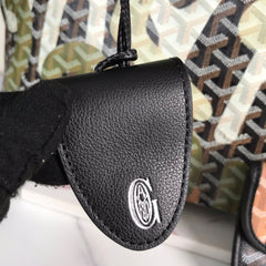 SAINT LOUIS GM BAG 40 IN GREEN LETTRES CAMOUFLAGE GOYARDINE CANVAS