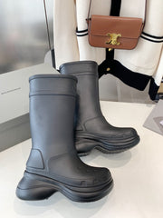 CROCS BOOTS IN BLACK RUBBER