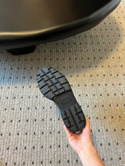 MIUMIU 26S LACED FUME SHOES IN SIENNA BROWN CALFSKIN