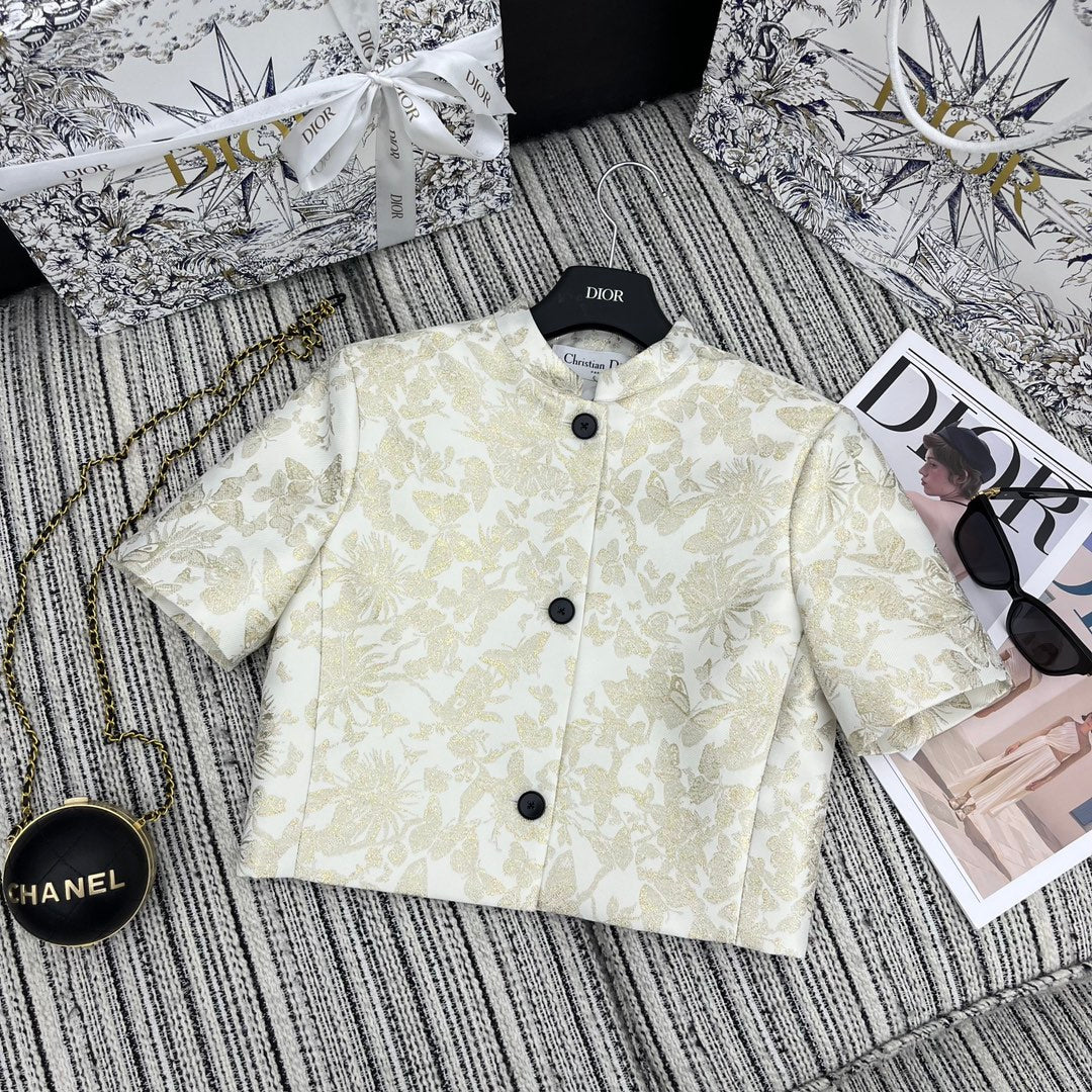 DIOR 25S CROPPED JACQUARD JACKET 795