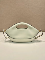 DUMPLING BAG 30 IN WHTE CALFSKIN
