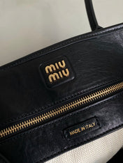 LARGE HANDBAG 40 IN BLACK CALFSKIN