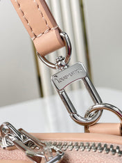 NANO ALMA 18 IN TUSCAN BEIGE QUILTED LAMBSKIN GOLD AND SILVER HARDWARE