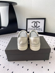 CASUAL SHOES IN GREY LAMBSKIN