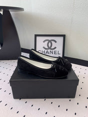 BALLET FLAT BLACK VELVET