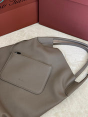 BALE HOBO EXTRA LARGE 40 BAG IN MEDIUM BROWN CALFSKIN