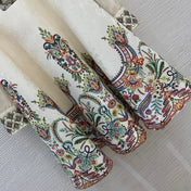 Zimmerman Midi Dress Beige Embroidered with Floral Patterns Cotton 226185