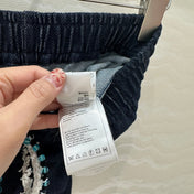 CC 25 Straight Pant Blue denim Cotton