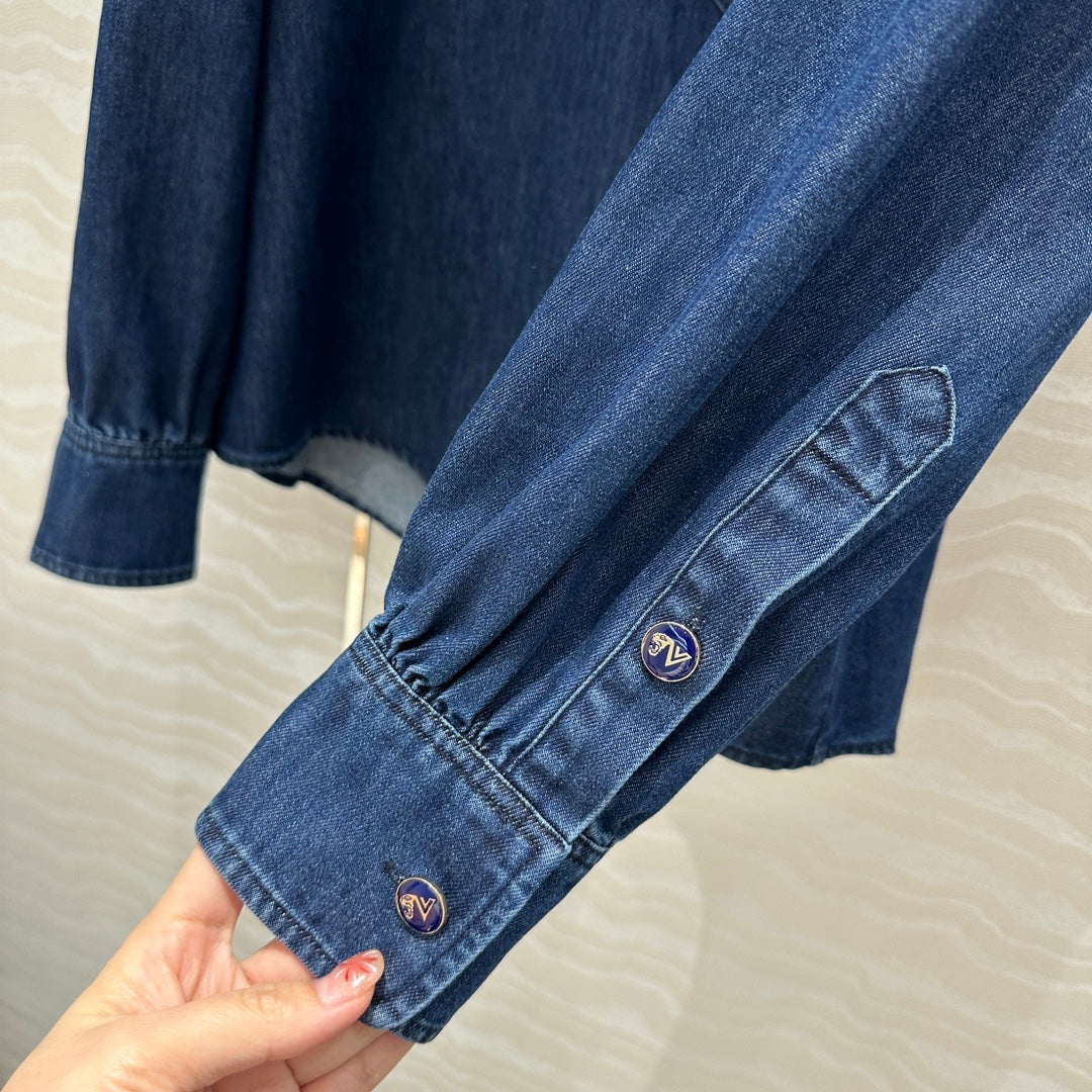VALENTINO LONG SLEEVE DENIM SHIRT 261428