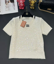 Miu 25 V- Neck Shirt Wool 232747
