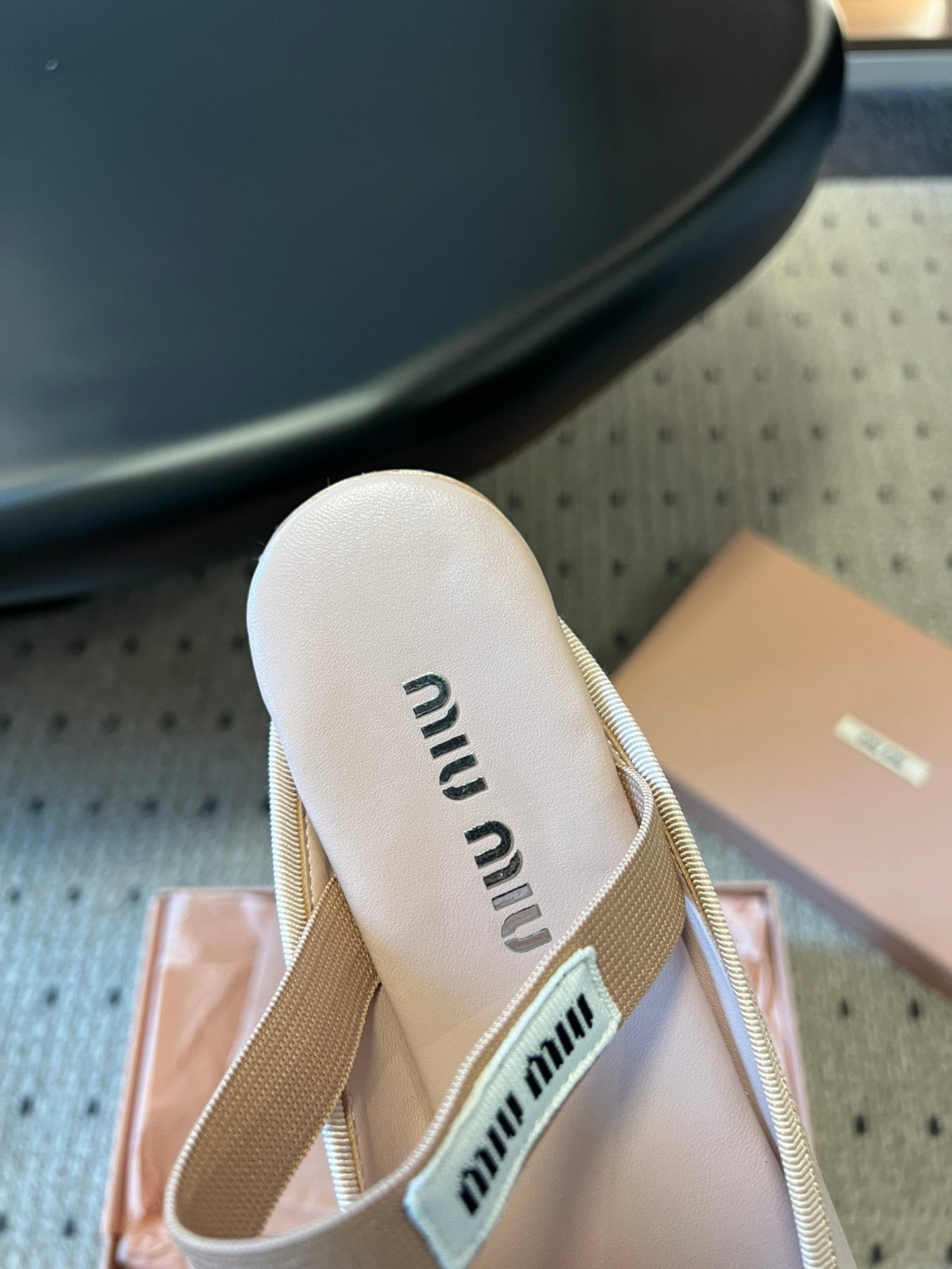 MIUMIU 26S BALLET MULES IN LIGHT PINK SATIN WITH BOW