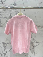 MIUMIU SHORT-SLEEVE KNIT TOP STYLE 298