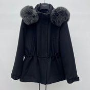 LP 26S FUR-COLLAR KNIT JACKET 473
