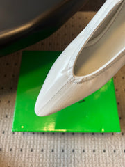 BOTTEGA VENETA 26S HIGH HEELS 40 MM IN WHITE CALFSKIN