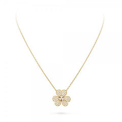FLOWER DIAMOND NECKLACE