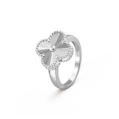 CLOVER SILVER RING