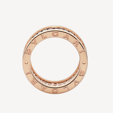 ZERO 1 WITH PAVED DIAMONDS ON THE SPIRAL RING