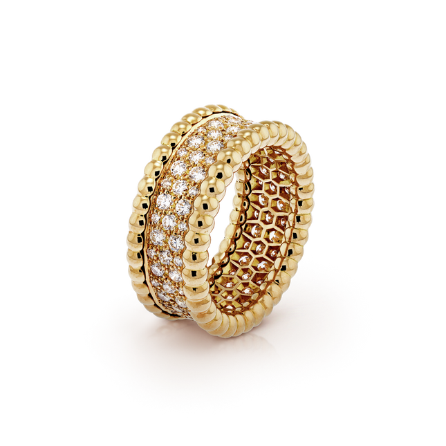 PERLEE 3 ROWS DIAMONDS RING