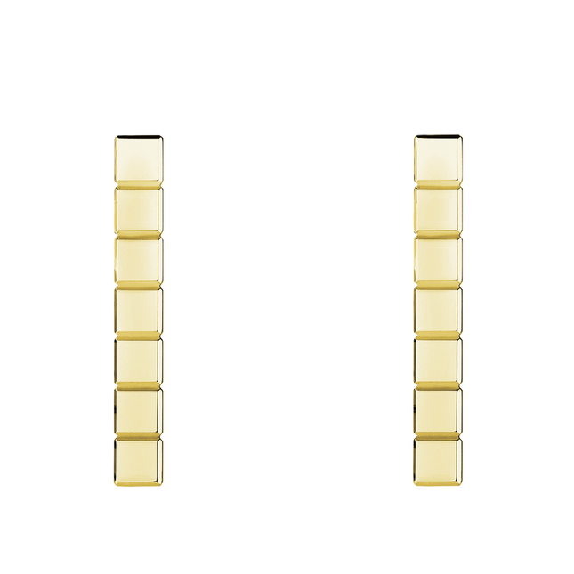 ICE CUBE GOLD EARRINGS