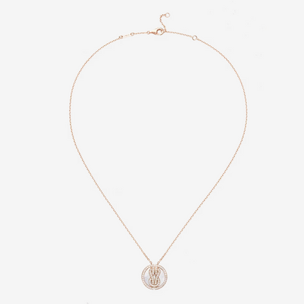 CHANCE INFINIE LUCKY MEDALS PINK GOLD NECKLACE