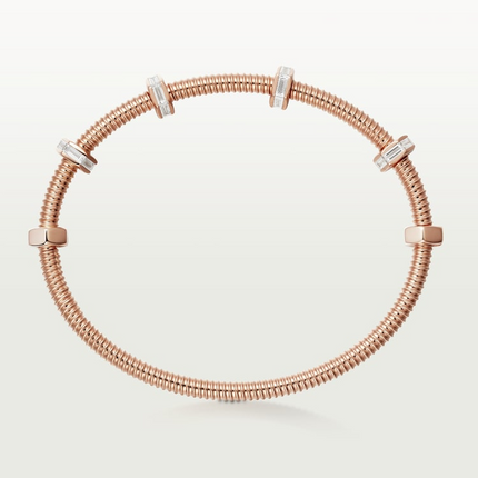 NUTS AND BOLTS PINK GOLD DIAMOND BRACELET