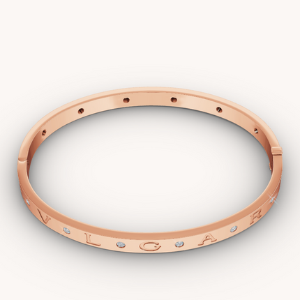 ZERO 1 PINK GOLD 12 DIAMONDS BRACELET