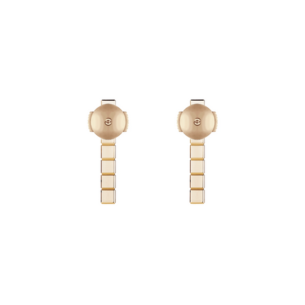 ICE CUBE PINK GOLD DIAMONDS EARRINGS