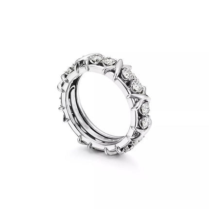 SIXTEEN STONE SILVER RING