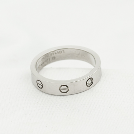 LOVE RING 4MM 1 DIAMOND