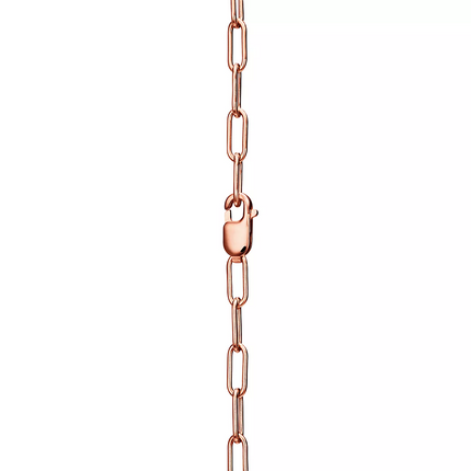 LOCK NECKLACE MEDIUM PENDANT PINK GOLD PAVED DIAMONDS