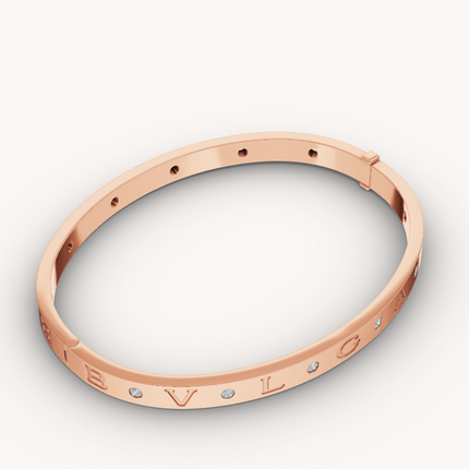 ZERO 1 PINK GOLD 12 DIAMONDS BRACELET