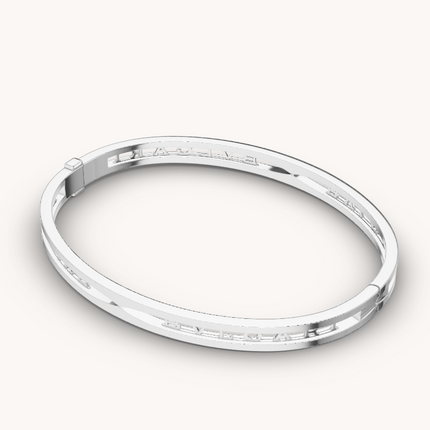 ZERO 1 SPIRAL LOGO SILVER BRACELET