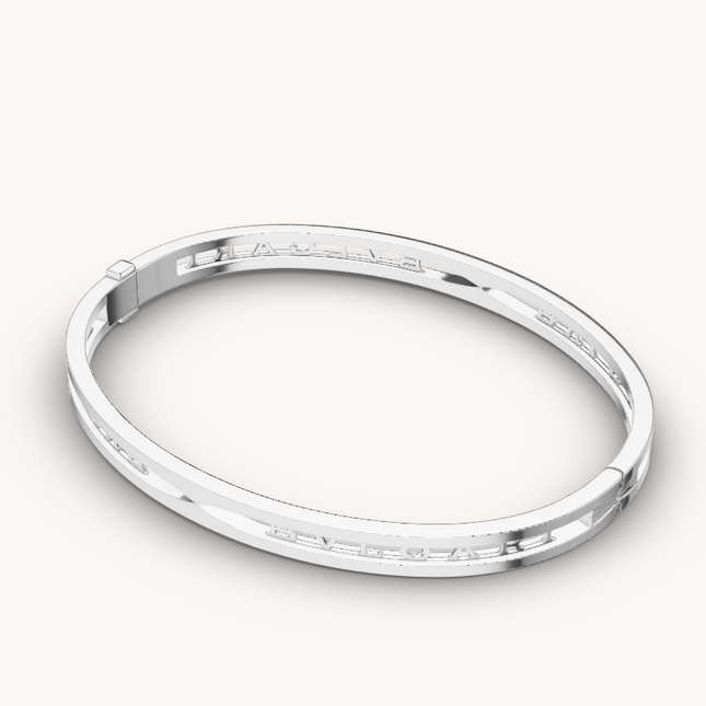 ZERO 1 SPIRAL LOGO SILVER BRACELET