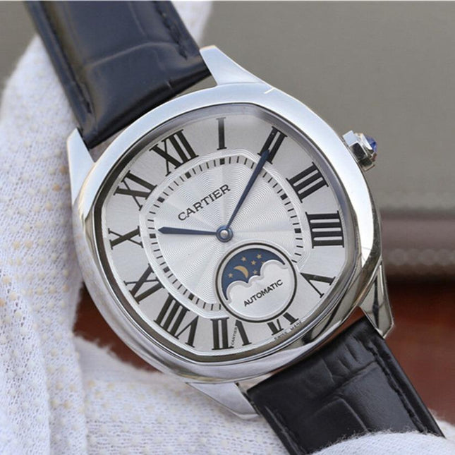 DRIVE DE CARTIER WHITE DIAL MOONPHASE