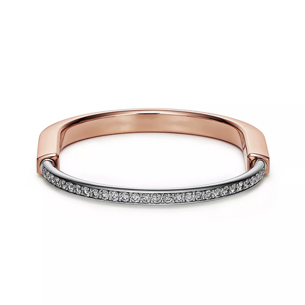 LOCK BRACELET ROSE AND WHITE GOLD DIAMOND