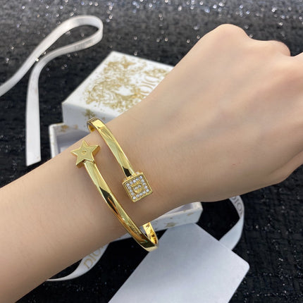 CD STAR BRACELET GOLD DIAMOND