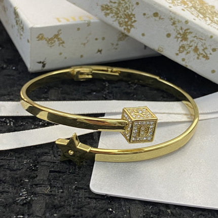 CD STAR BRACELET GOLD DIAMOND