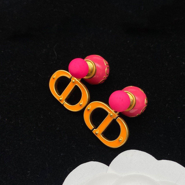 CD PEARL PINK GOLD EARRINGS