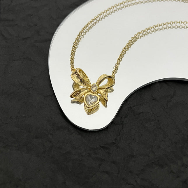 CD HEART GOLD DIAMOND NECKLACE