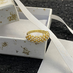 CD RING PEARL GOLD
