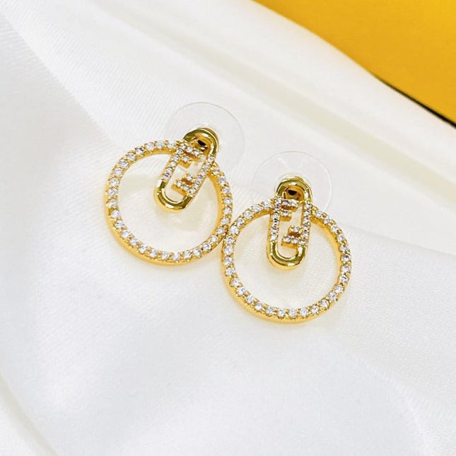 O’LOCK EARRINGS GOLD DIAMOND